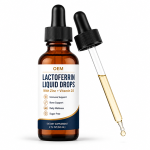 Gotas Líquidas <span class=keywords><strong>de</strong></span> Lactoferrina Sin Azúcar, Suplemento Nutricional Funcional para el Bienestar Moderno y Portafolios <span class=keywords><strong>de</strong></span> Marcas Nutracéuticas OEM - Product Image 1