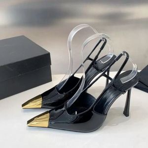 Scarpe Eleganti Talons Chic con Cinturino Posteriore, Punta Chiusa, Sexy Tacchi Neri con Fiocco per Donne e Signore - Product Image 3