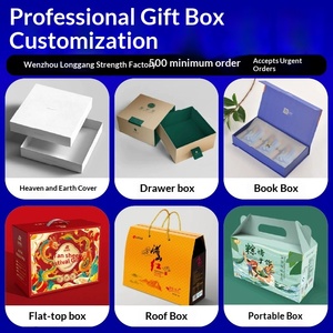 Boîtes cadeaux de luxe personnalisées avec options de couvercle rabattable, de tiroir et de poignée - Product Image 3