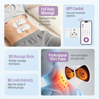 Appareil de physiothérapie TENS rechargeable, portable, sans fil, avec contrôle par application, pour soulager la douleur sur tout le corps
