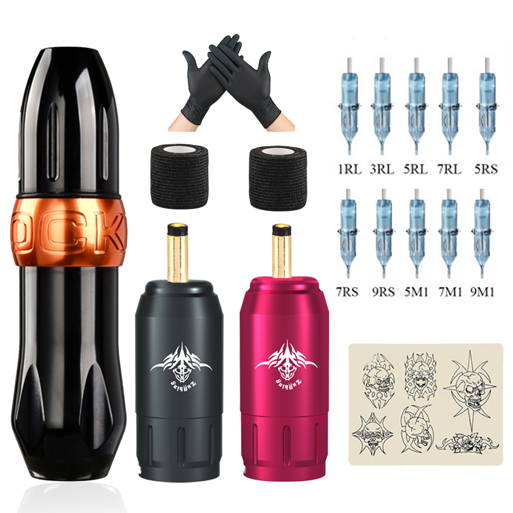 Профессиональный Электрический полный комплект тату-комплектов вращающаяся тату-машинка