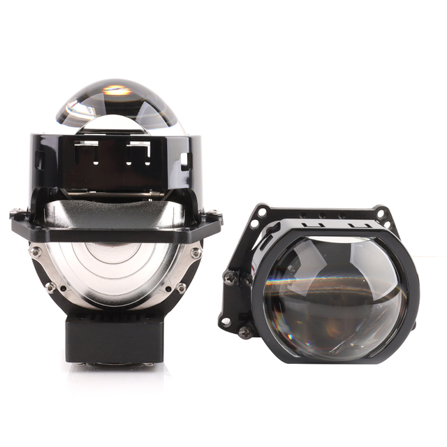 3.0 Inch Led Projector Lens Square 60W Universal Bi Led Projector Hyperboloid Lens