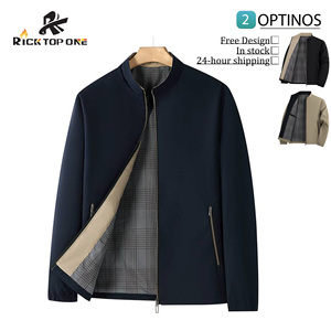 <span class=keywords><strong>Veste</strong></span> à <span class=keywords><strong>col</strong></span> <span class=keywords><strong>montant</strong></span> pour <span class=keywords><strong>homme</strong></span>, printemps et automne, avec empiècements intérieurs, couleur unie, style professionnel décontracté, coupe ample - Product Image 1