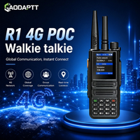 Radio bidirectionnelle 4G GaodaPTT R1 GSM double mode réseau public avec grand écran, interphone VHF UHF sans limitation de distance