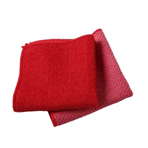 microfiber cleaning towel cloth mesh microfiber cloth terry cloth with foam