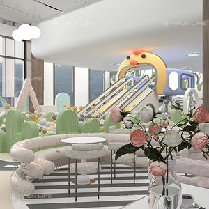 Parque infantil interior temático de diseño integral, parque infantil interior, juegos infantiles con tobogán y PISCINA DE BOLAS, juego interior para padres e hijos - Product Image 2