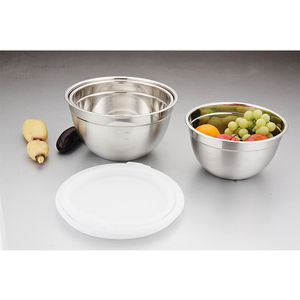 Venta al por mayor de China multifuncional ensalada precio barato de acero inoxidable tazones de mezcla con tapa - Product Image 5