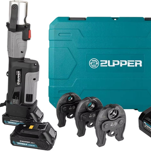 Zupper PZ-1930 Mini Pro Press Tool Kit avec 1/2 ", 3/4", 1 "Pro Press Jaws pour Copper <span class=keywords><strong>Viega</strong></span>, 2pcs Battery - Product Image 1