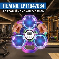Jouet de boxe musicale EPT pour enfants - Jouet d'entraînement de synchronisation rythmique avec lumières LED, 3 vitesses réglables