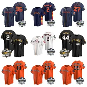 2022 Houston astros jose altuve alex bregman justin verlander dan alvarez kyle tucker jersey bisbol basis keren