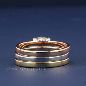 แหวนเพชรทอง 14K สำหรับผู้ชาย แหวนเพชรคุณภาพพรีเมียมที่สร้างขึ้นในห้องปฏิบัติการ แหวนวงเพชรหรูหราสำหรับผู้ชาย เหมาะสำหรับงานหมั้นและงานแต่งงาน - Product Image 3