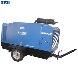 Factory direct price 125 hp general industry portable diesel screw air compressors with CE certificate on sale