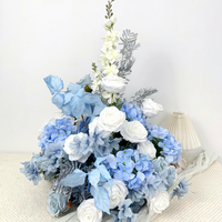 Centres de table de mariage en gros, Nouveautés florales pour mariage, Décorations de table, Centre de table verdoyant, Boule de fleurs artificielles en soie