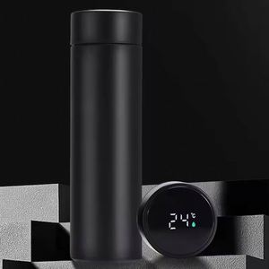 500ml Double Wall Insulated Stainless Steel Vacuum <b>Flasks</b> Custom Logo Digital Smart Water Bottle With Led Temperature Display - Product Image 4