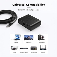 Répartiteur Internet RJ45 haute vitesse 1000 Mbps VLAN 1-vers-4, Adaptateur Réseau, Commutateur Ethernet, Hub Ethernet