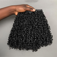 Extensiones de Cabello Humano Virgen Vietnamita 100% Natural, Doble Trama, Rizado Pixie, Sin Procesar, Proveedor de Cabello Crudo