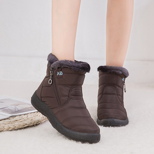Stivali da Neve Invernali da <span class=keywords><strong>Donna</strong></span>, Taglia 44, Impermeabili con Cerniera Laterale, Scarpe <span class=keywords><strong>Casual</strong></span> in Cotone per Mamme - Product Image 5