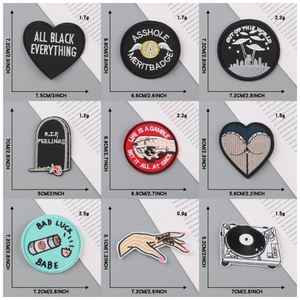 Custom Special Design Black Humor Subject Embroidery Patch for Clothes - Product Image 2