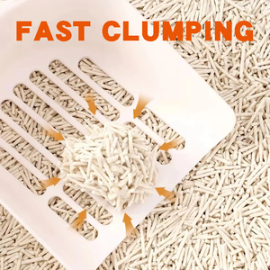 <span class=keywords><strong>Arena</strong></span> para Gatos de Tofu Desechable por el Inodoro, Forma Redonda, Aglutinación Rápida, Sin Polvo, 6L 7L 10L, Materiales Naturales Puros - Product Image 2