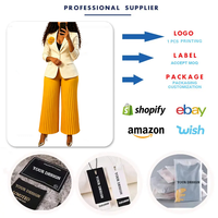 D3386 Tenues d'hiver tendance pour femmes, veste de costume et pantalon large plissé, ensemble deux pièces, ensemble de blazer, costumes pour femmes, vêtements de bureau