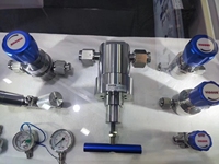 Détendeur Manomètre de Cylindre SS316L pour Oxygène CO2 Azote Propane Hélium, Régulateur Industriel en Aluminium pour Gaz Naturel