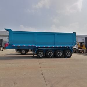 Semirremolque Volquete de Descarga <span class=keywords><strong>Trasera</strong></span> de Servicio Pesado de 3 Ejes y 4 Ejes y 80 Toneladas para Guinea - Product Image 4