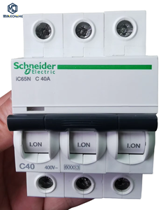 Interruptor de Circuito en Miniatura IC65N C40A, Interruptor de Aire 3P 400V, Protección Contra Sobrecarga y Cortocircuito, Distribución Eléctrica - Product Image 1