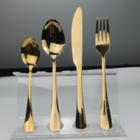Ensemble de couverts en acier inoxydable 24 pièces, finition miroir, fourchettes, cuillères, couteaux, écologiques, légers, durables, traditionnels pour la maison