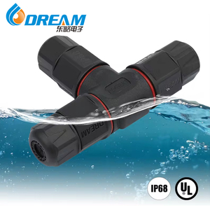 3-полюсный провод Т-типа наружный пластиковый IP68 внешний Электрический 2/3/4/5/6 штырь винтовой разъем круговой IP68 водонепроницаемый разъем - Product Image 5