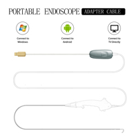 Cable Adaptador para Endoscopio Portátil SNUKE, USB-C 3.0, Revestimiento de PVC, Blindaje Trenzado, 1.5m, 1080P, 60FPS, Conector de Video, Endoscopio Flexible