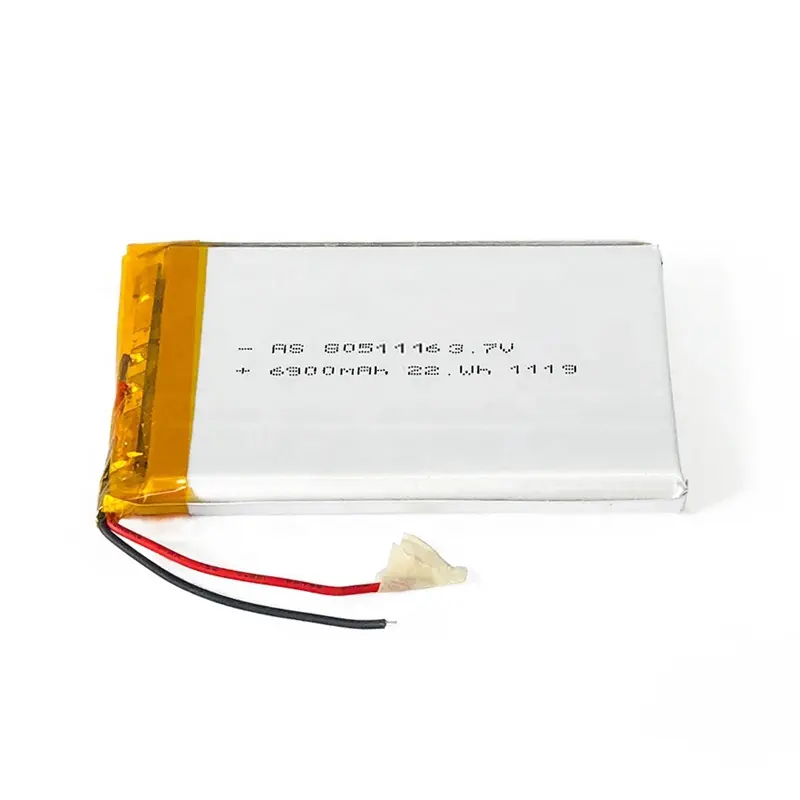 UL1642 Certificate 8051116 lithium polymer 3.7V 6900mAh Rechargeable LCO battery
