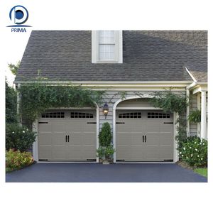 Porte de <span class=keywords><strong>garage</strong></span> sectionnelle électrique Prima à télécommande, en acier à panneaux surélevés, blanche, pour maison, appartement, parking - Product Image 6