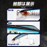 Leurres durs de qualité supérieure D1, 190 mm, 36 g, leurres de pêche en eau salée, leurres de pêche longue portée, leurres minnow coulants