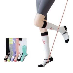 Calcetines Largos Profesionales Moldeadores hasta la Rodilla de Algodón y Spandex – Calcetines Elásticos de Compresión para Hombres y Mujeres, Ideales para Fitness, Running, Yoga y Uso Doméstico - Product Image 1
