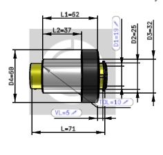 Ensemble de guidage avec conception de retenue par cage pour composants d'outillage - Product Image 2