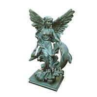 Grandes Sculptures ornementales en métal de tournesol, Style Vintage, jardin, Statue d'ange féerique