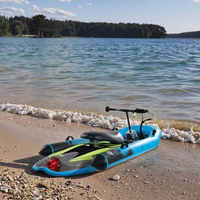 Ensemble complet d'essence électrique pour bateau à moteur gonflable Jet Ski Accessoires de commande au volant détachables Planche de surf des eaux océaniques