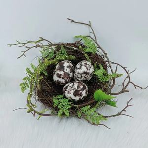 Nido di uccello pasquale, nido di gallina, decorazione di uova di pasqua - Product Image 5