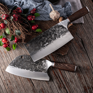 Cuchillo de Cocina Longquan con Patrón de Martillo, Forjado a Mano en Acero Inoxidable, Herramienta de Corte para Uso Doméstico, Inspirado en <span class=keywords><strong>la</strong></span> Antigua China - Product Image 2