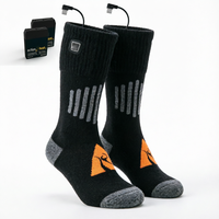 Chaussettes chauffantes jetables personnalisées, respirantes, antidérapantes, alimentées par USB, rechargeables, thermiques, pour l'hiver, le ski en plein air, vente en gros OEM