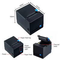 Imprimante de Reçus Thermique Print-Rite PR-80V 80mm avec USB, LAN et Coupe-Automatique pour Système de Point de Vente