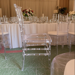 Vente en gros bon marché de chaise Napoléon en résine de cristal de glace durable pour mariage, événement, location de raboteuse - Product Image 3