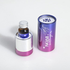 Caja de regalo redonda de diseño personalizado de lujo <span class=keywords><strong>Caixa</strong></span> De Papel Cylinder Skincare Packaging Box - Product Image 1