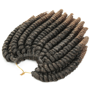 Cheveux synthétiques Havana <span class=keywords><strong>Twist</strong></span> <span class=keywords><strong>Crochet</strong></span> de 8 pouces, tresses sénégalaises au <span class=keywords><strong>crochet</strong></span>, extensions de cheveux tressés ombrés pour femmes - Product Image 2