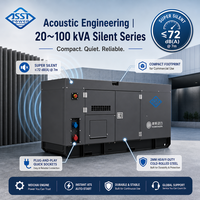 Générateur diesel Weichai JSST 20 kVA 30 kVA 100 kVA triphasé super silencieux pour alimentation de secours
