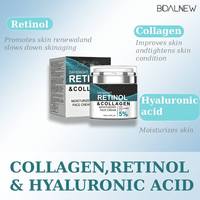 Crème hydratante pour le visage au rétinol et au collagène, vente en gros coréenne OEM, crème anti-âge pour le soin de la peau et lotion raffermissante pour la réparation du visage
