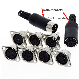 Conector DIN Hembra para Montaje en PCB, 2A 100V, 4/5/6/7/8/10/13/15 Pines, Conector DIN DS4-01 - Product Image 6