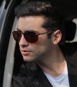 新しいリムレスヴィンテージドライビングサングラスメンズ偏光サングラスマグネシウムアルミニウムサングラス - Product Image 2