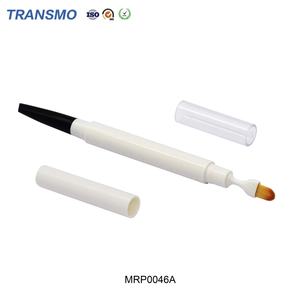 Emballage de crayon à sourcils en plastique personnalisé en gros, double extrémité, conteneur vide pour crayon à sourcils cosmétique avec brosse - Product Image 5