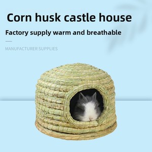 Nouveau Château en Paille pour Lapins – Maison Chaude pour Hamsters et Cochons d'Inde – Fournitures pour Animaux de Compagnie – Nids pour Pigeons et Oiseaux – Vente en Gros - Product Image 2
